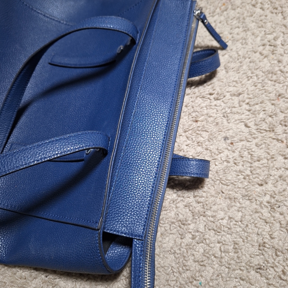 Marc Jacobs Large Royal Blue Leather Tote Shoulder Bag - Picture 7 of 7